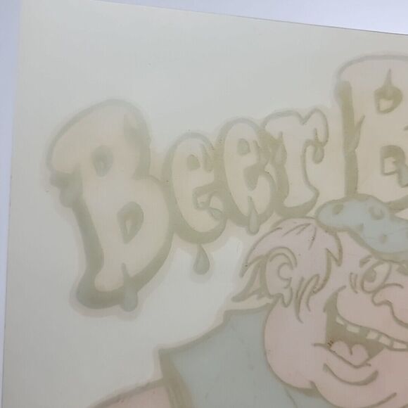 Vintage 1978 Beer Bellies Are‎ Made Not Born Iron On Transfer Rooe USA Funny - Picture 3 of 12
